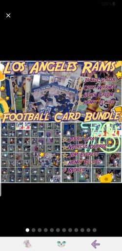 Los Angeles Rams Football Card Bundle