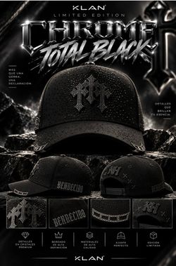 CHROME BENDECIDO TOTAL BLACK HAT