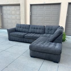 Delivery Available! Microfiber Sectional Couch With Chaise 