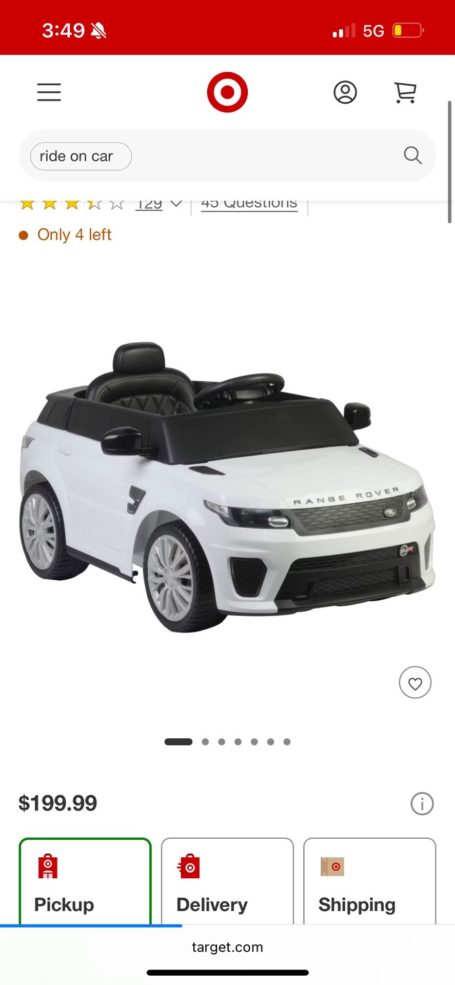 Kids Range Rover
