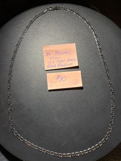 24” Mariner Link Black Rhodium Chain