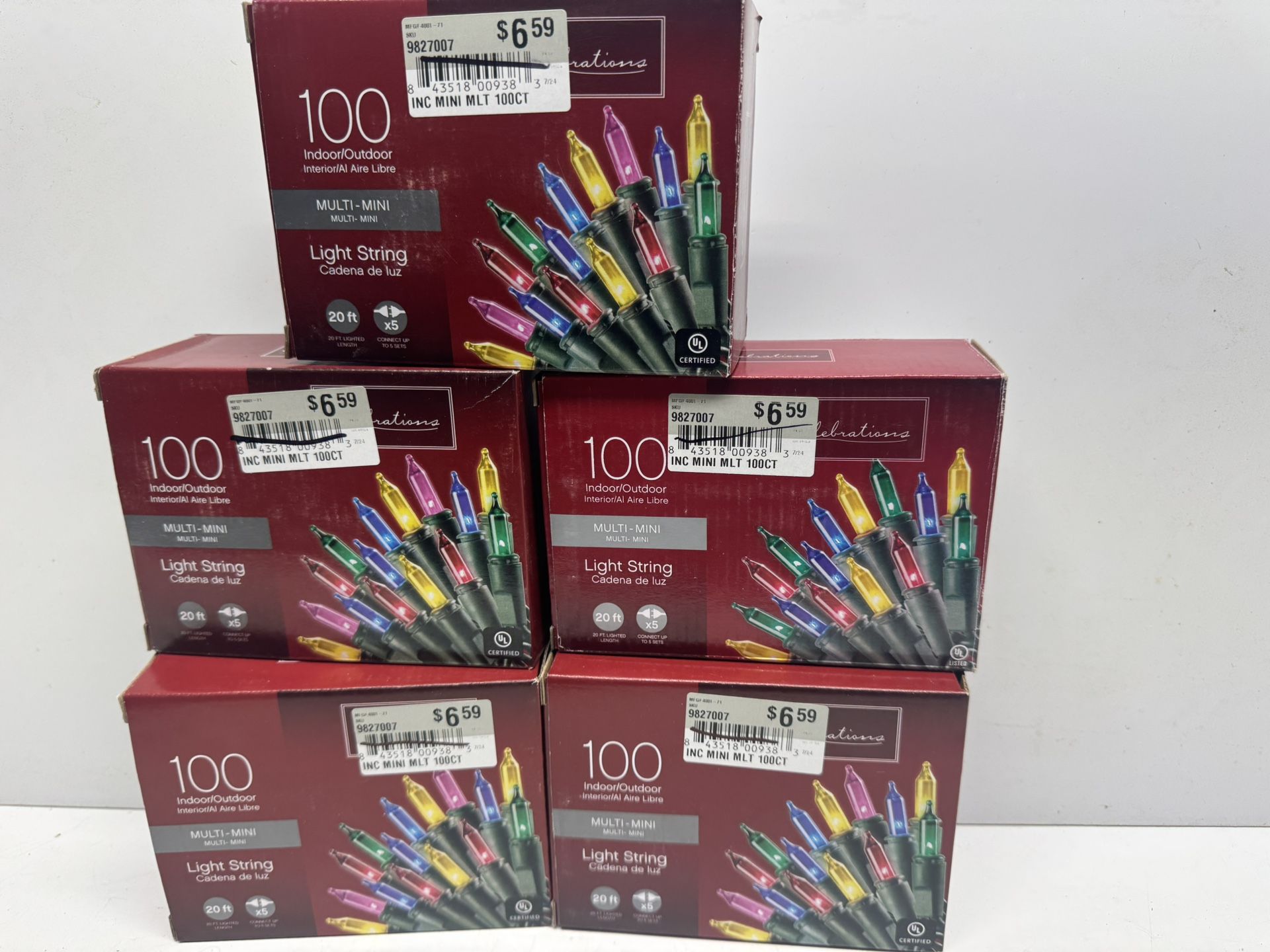 New Celebrations Multi Mini String Lights. $12 Takes All 5 . Must Pickup