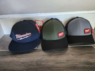 Milwaukee Tool Hats – Lot of 3, New with Tags