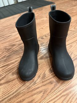Kids Totes Black Very Lightweight Rain Boots Size 13-1
