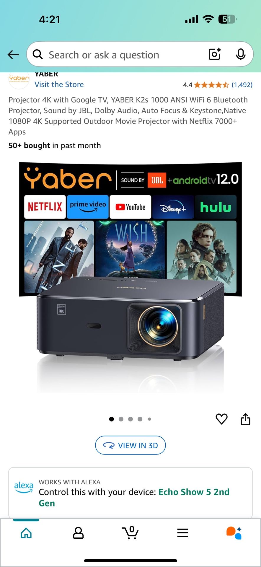 Yaber K2 Projector