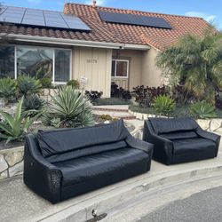 Free Leather Couch And Loveseat