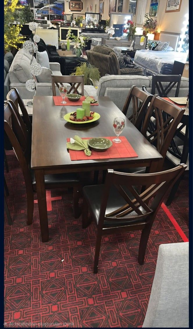 Springhill 7 Pc. Dining Table Set
Furniture of AmericaFinancing And Delivery Available