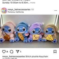 Stitch plushie Keychain