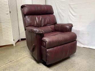 Brandy Wine Red Manual Rocker Recliner Armchair