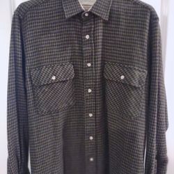 St. John's Bay Men's Large Wool Blend Shirt 