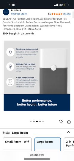 Blue by Blueair purifier