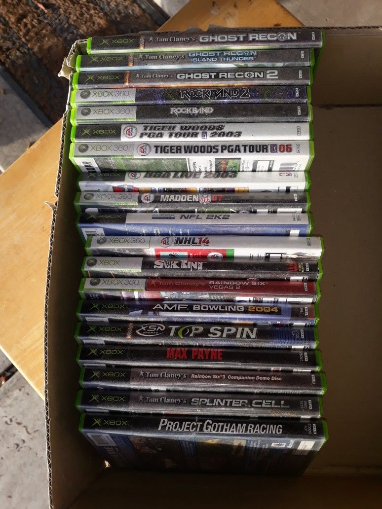 Updated Pic - Tuesday Oct 26th - XBox & 360 Games -  $5.00/ea 