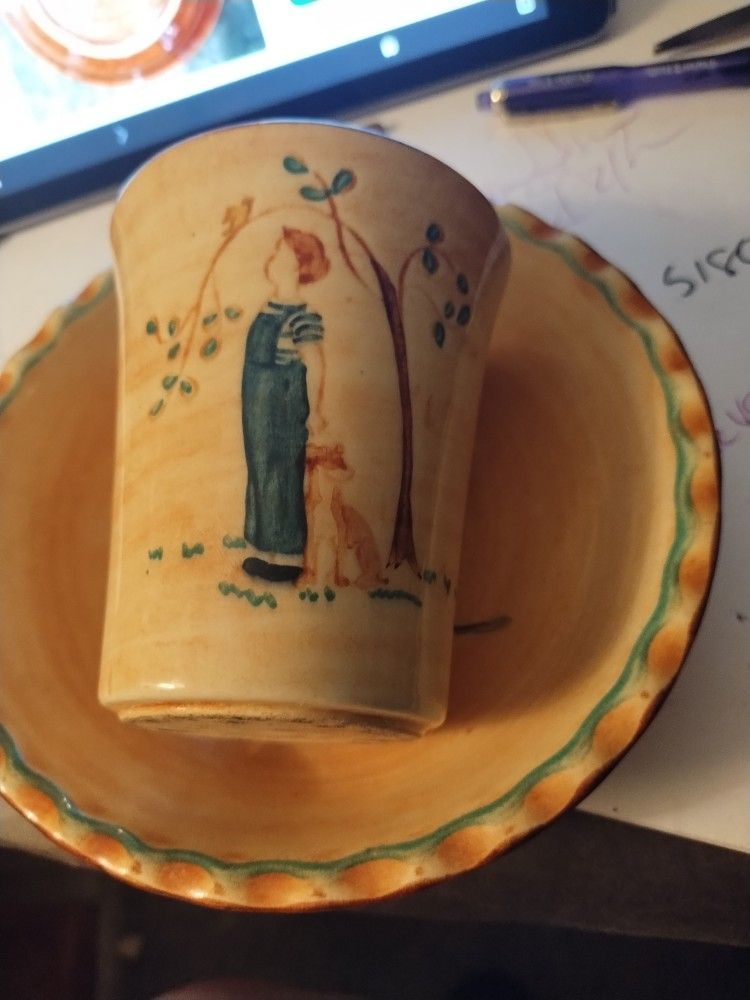 Pennsbury Pottery Bowl And Cup