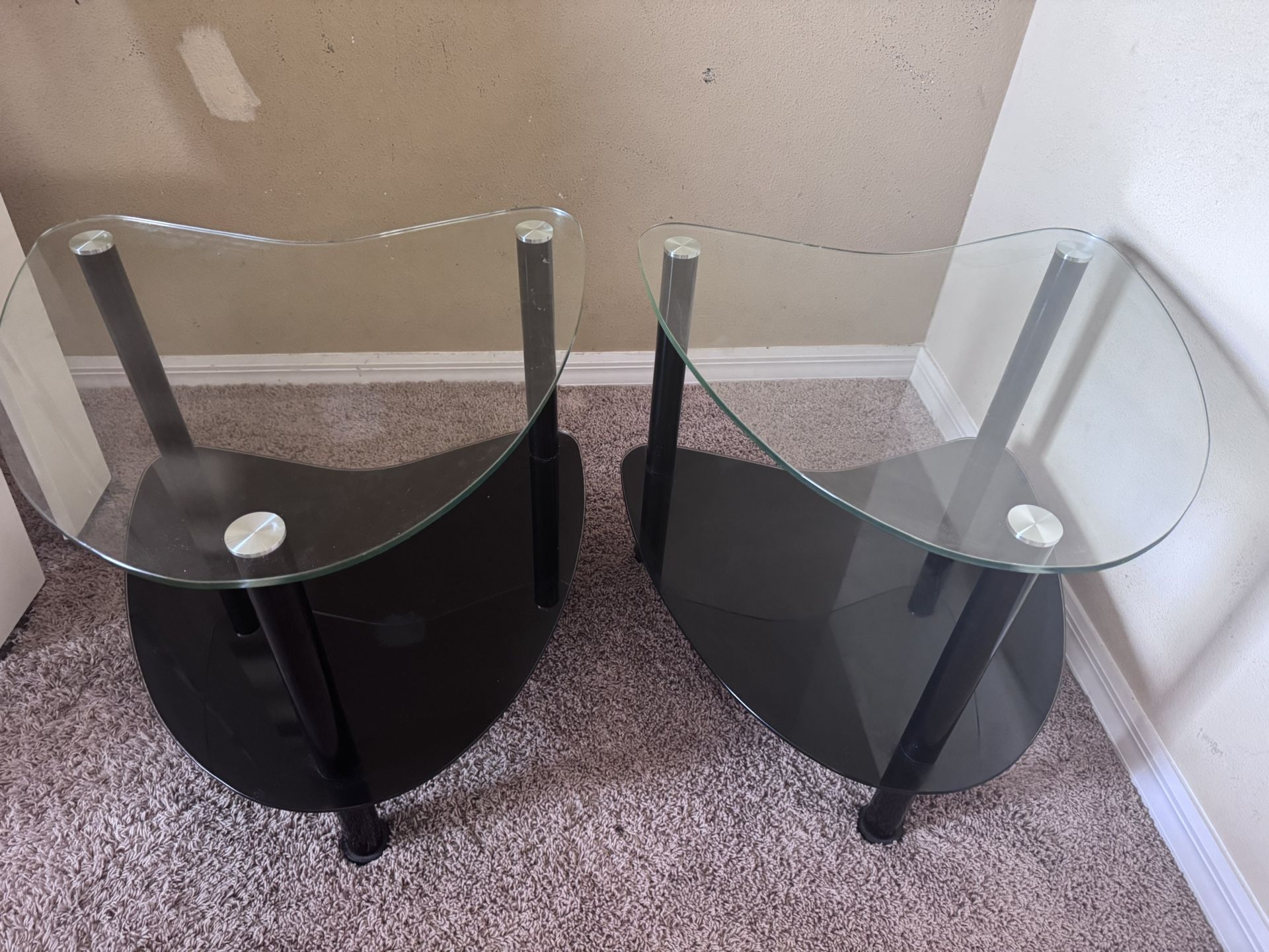 Two Glass Coffee Tables