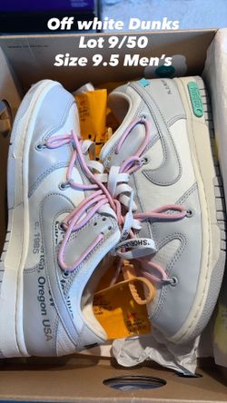 Off white Dunks Lot 9 Size 9.5 men’s