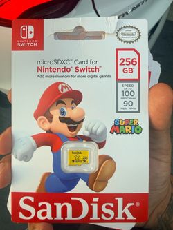SanDisk 256GB microSDXC Card for Nintendo Switch