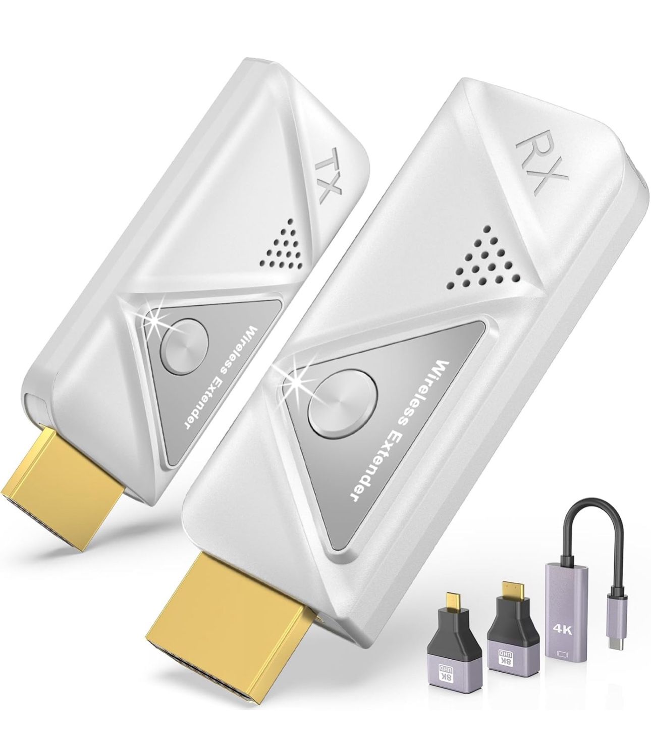 🔥Brand new🔥 Wireless HDMI Transmitter and Receiver 328FT/100M,4K Decode 1080P Output Wireless HDMI Extender,2.4G/5G Plug&Play Portable Wireless,for 