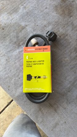 Char-Broil Universal 4 Ft Propane Hose & Adapter – NEW