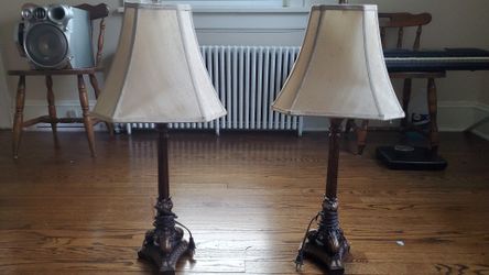 Fabric covered lamps