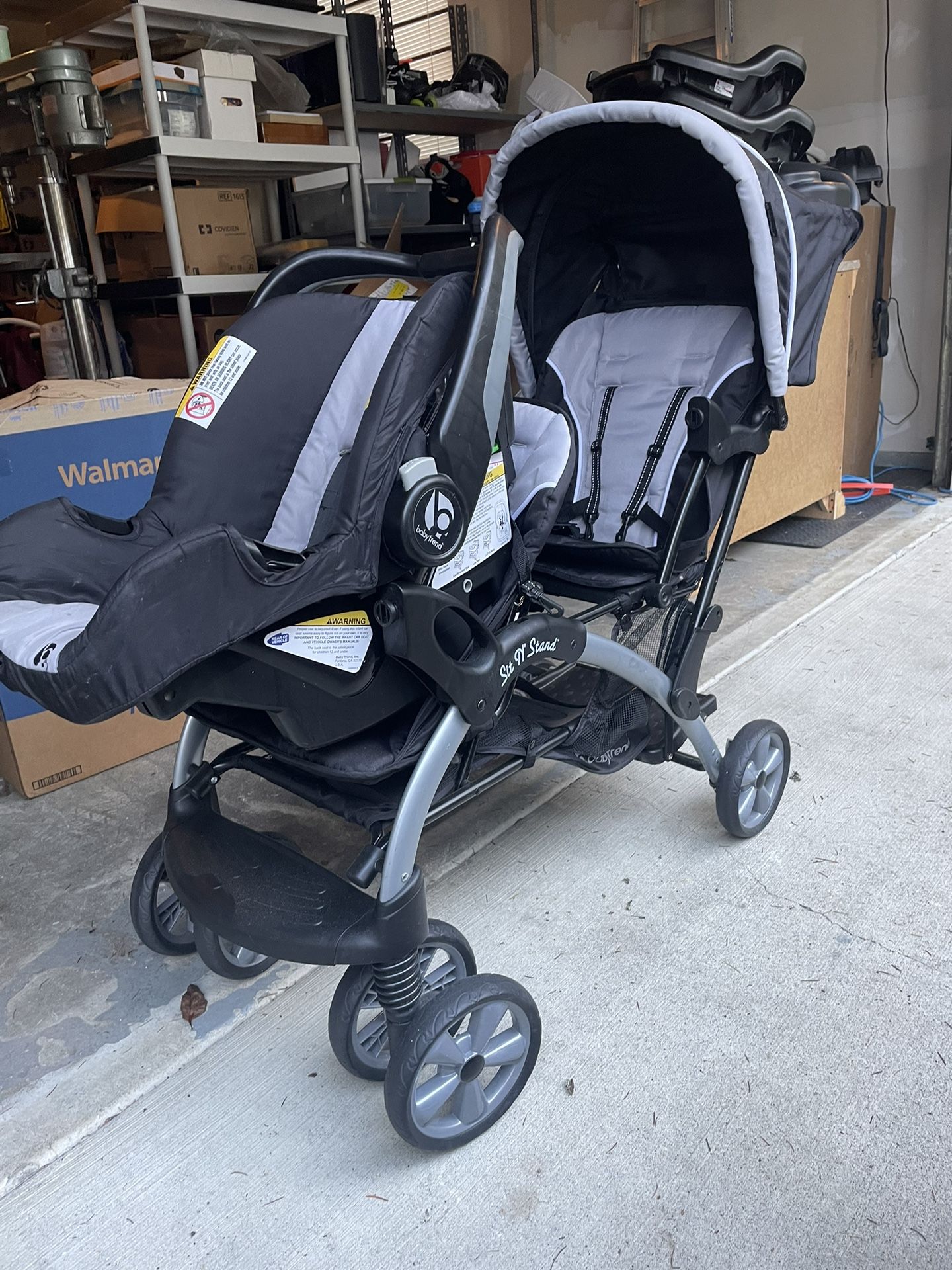 Baby Trend Sit And Stand Stroller Double Plus Click In Car Seats