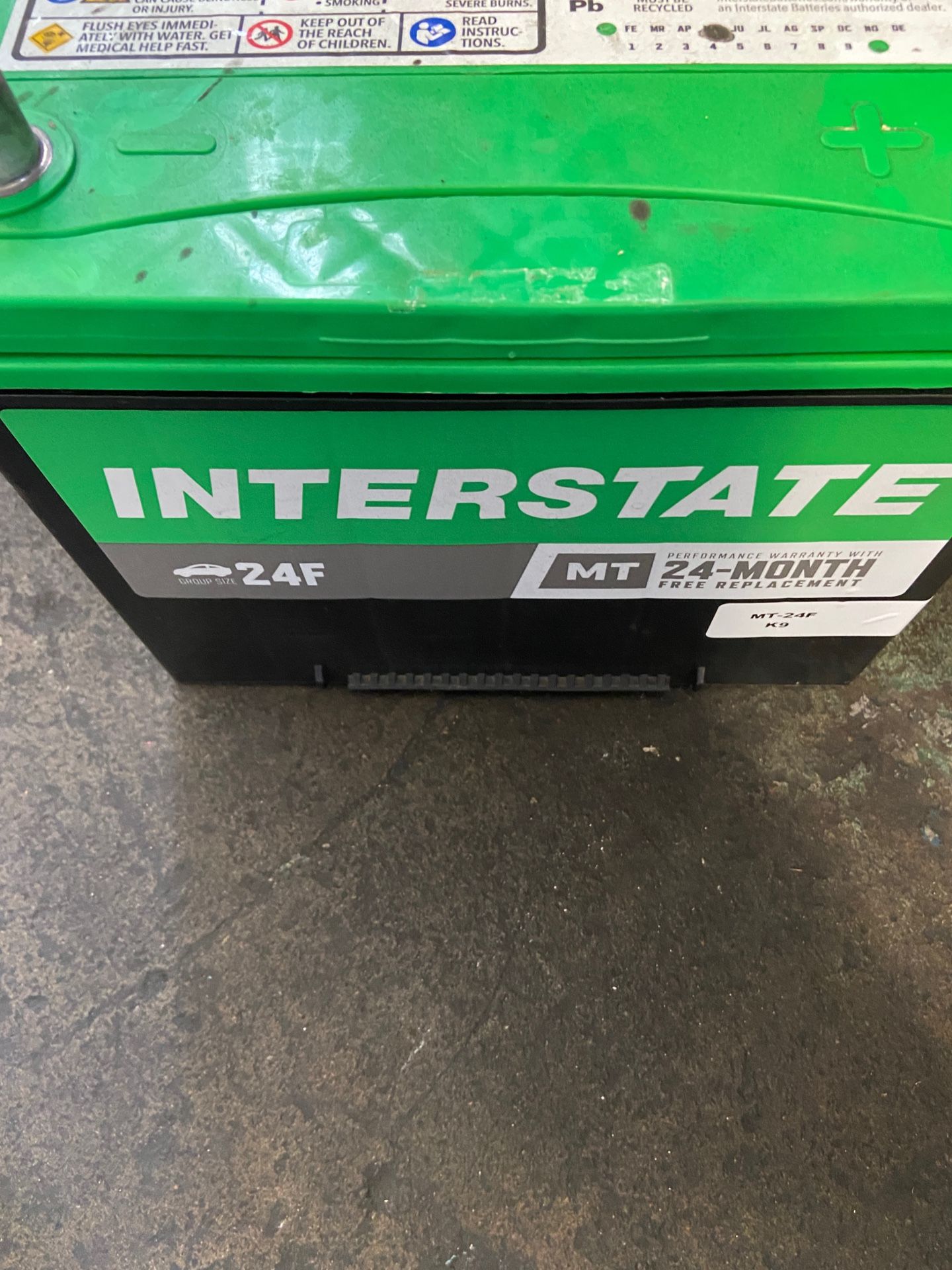 INTERSTATE BATTERY MT-24F CCA600 CA 750 RC 110
