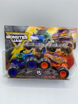 Monster Jam 2026 Series 36 Jurassic Attack vs Velociraptor  Metal 1:64 Scale