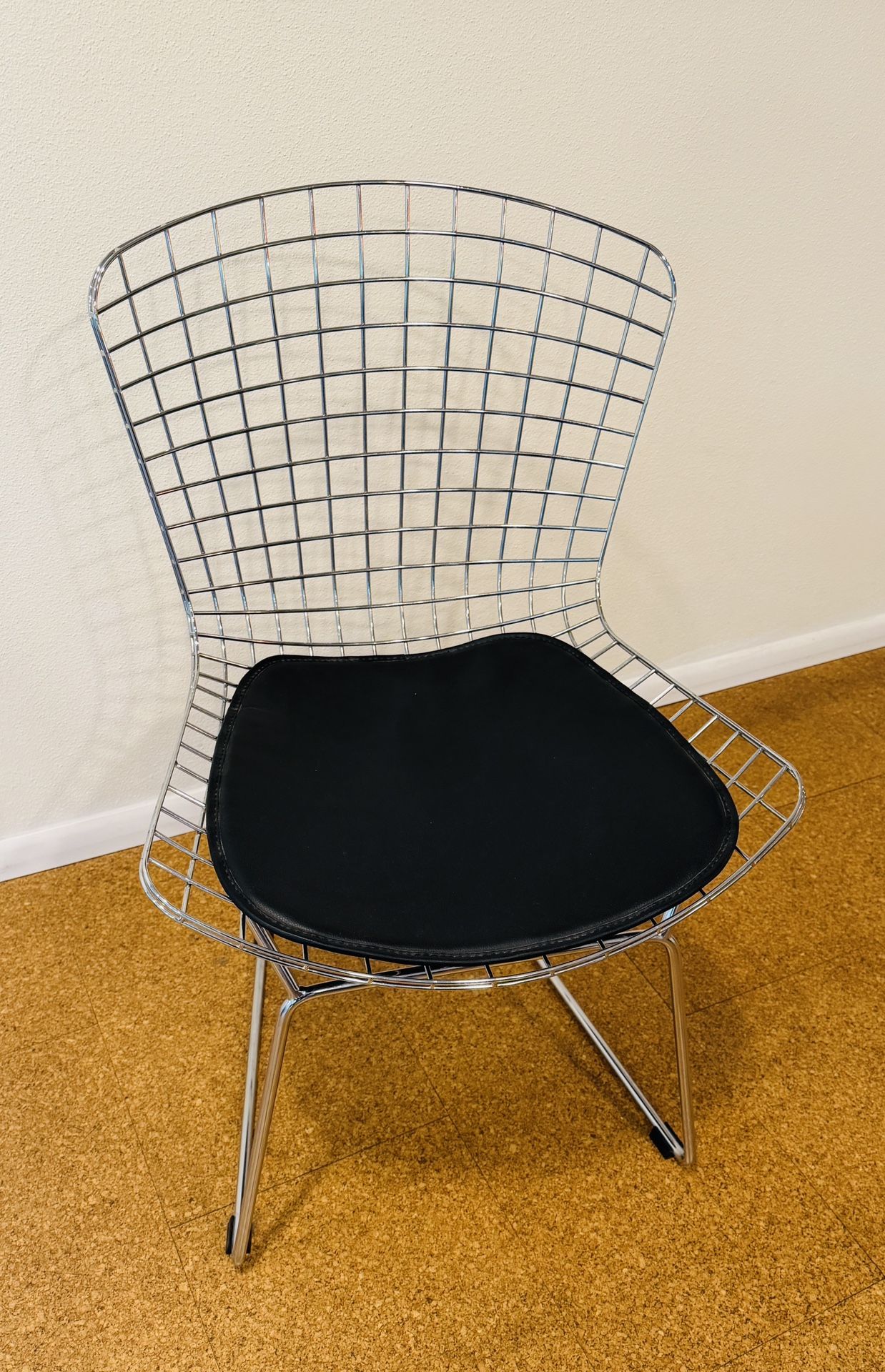 Free - 4 Mid Century Style Metal Wire Dining Chairs 