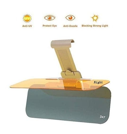 Car Sun Visor Extender for Anti-Glare and UV in Day/Night, X XINDELL Universal Car Driving Sun Blocker Protects Windshield from Snow Polarized, 2 in 1