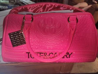 Hot Pink Croc Purse