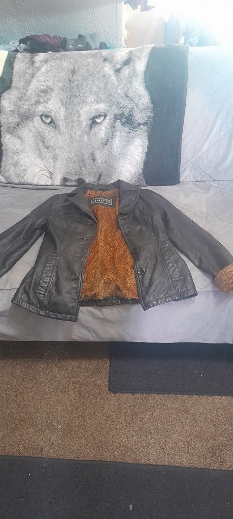 Medium Black Leather Women's Jacket