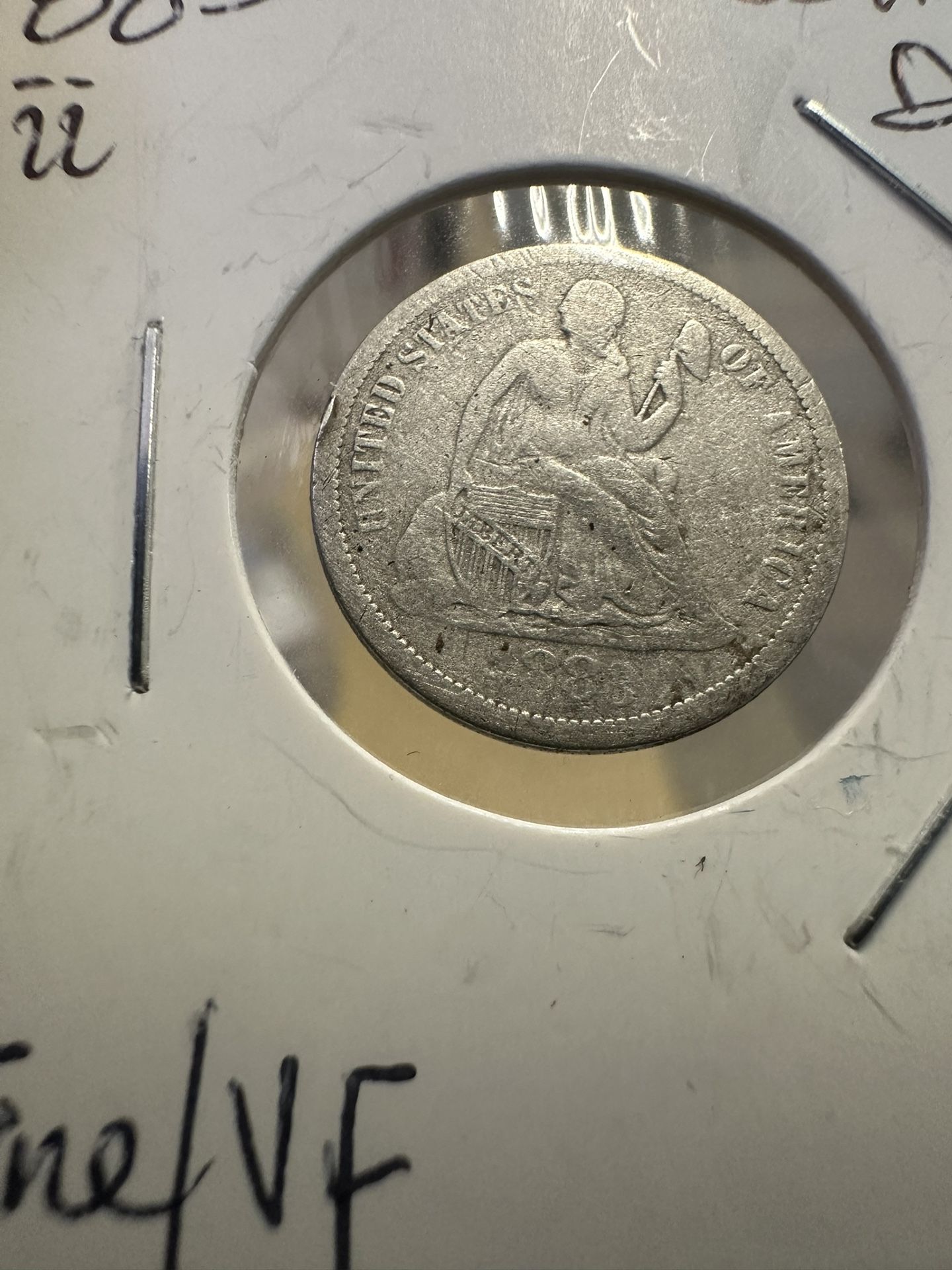 1883 Seated Dime