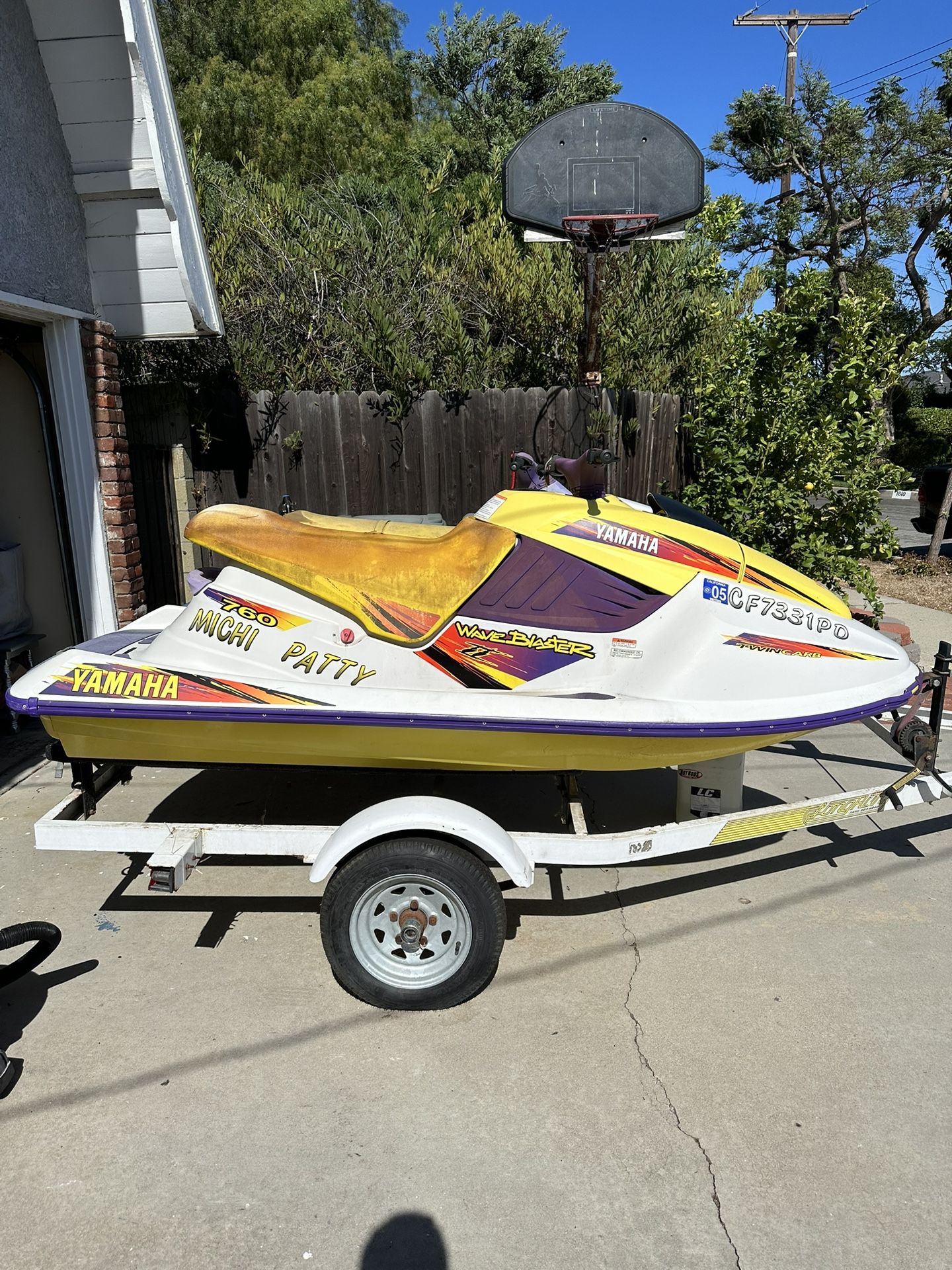 2 Jetski’s 1996 Waveraider And 1996 Waveblaster 2 With Trailer for Sale