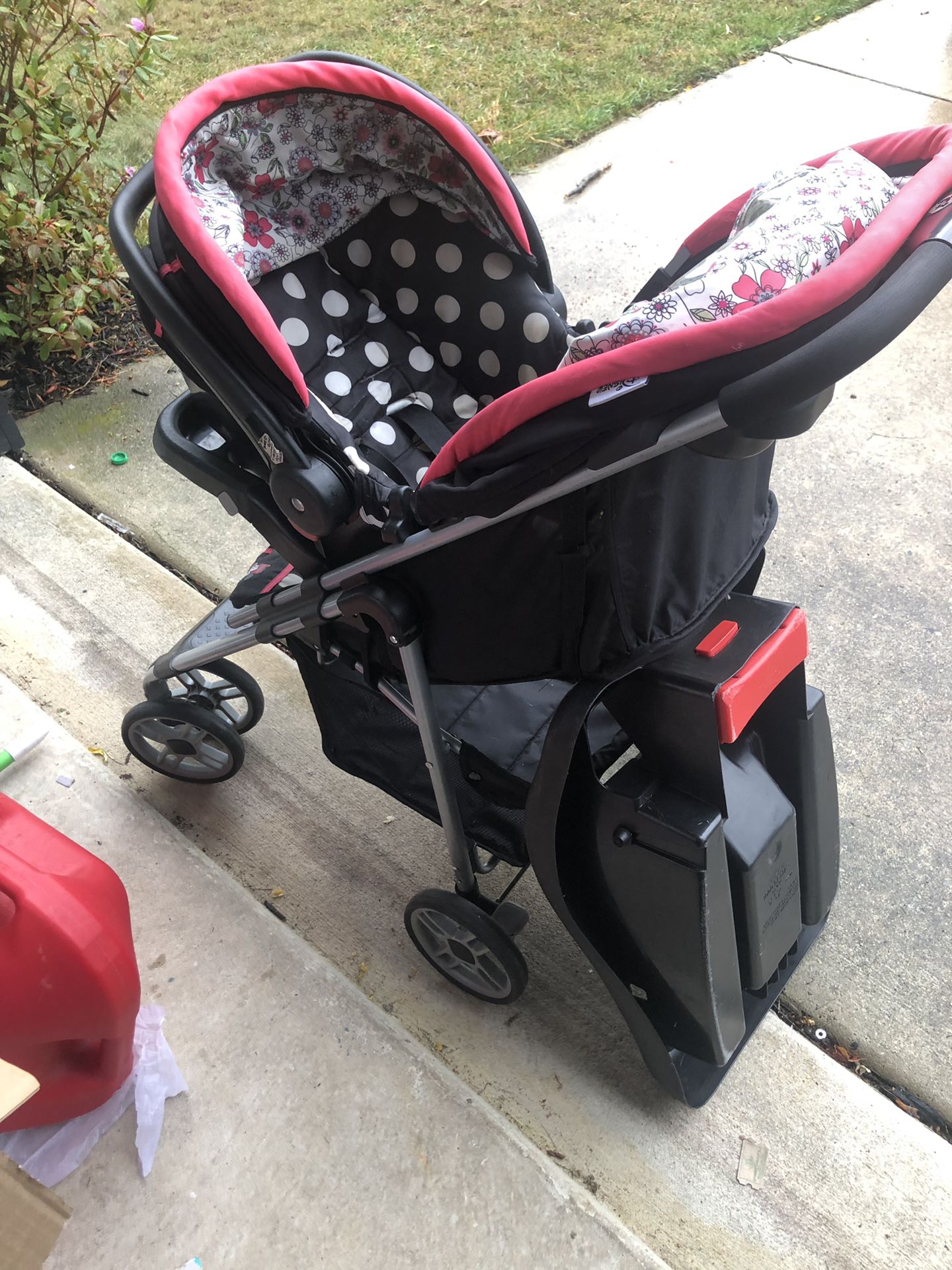 Minnie Mouse Stroller with Car seat base