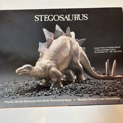 Vintage Stegosaurus Dinosaur Model Kit – Unbuilt (Lindberg / Life-Like)