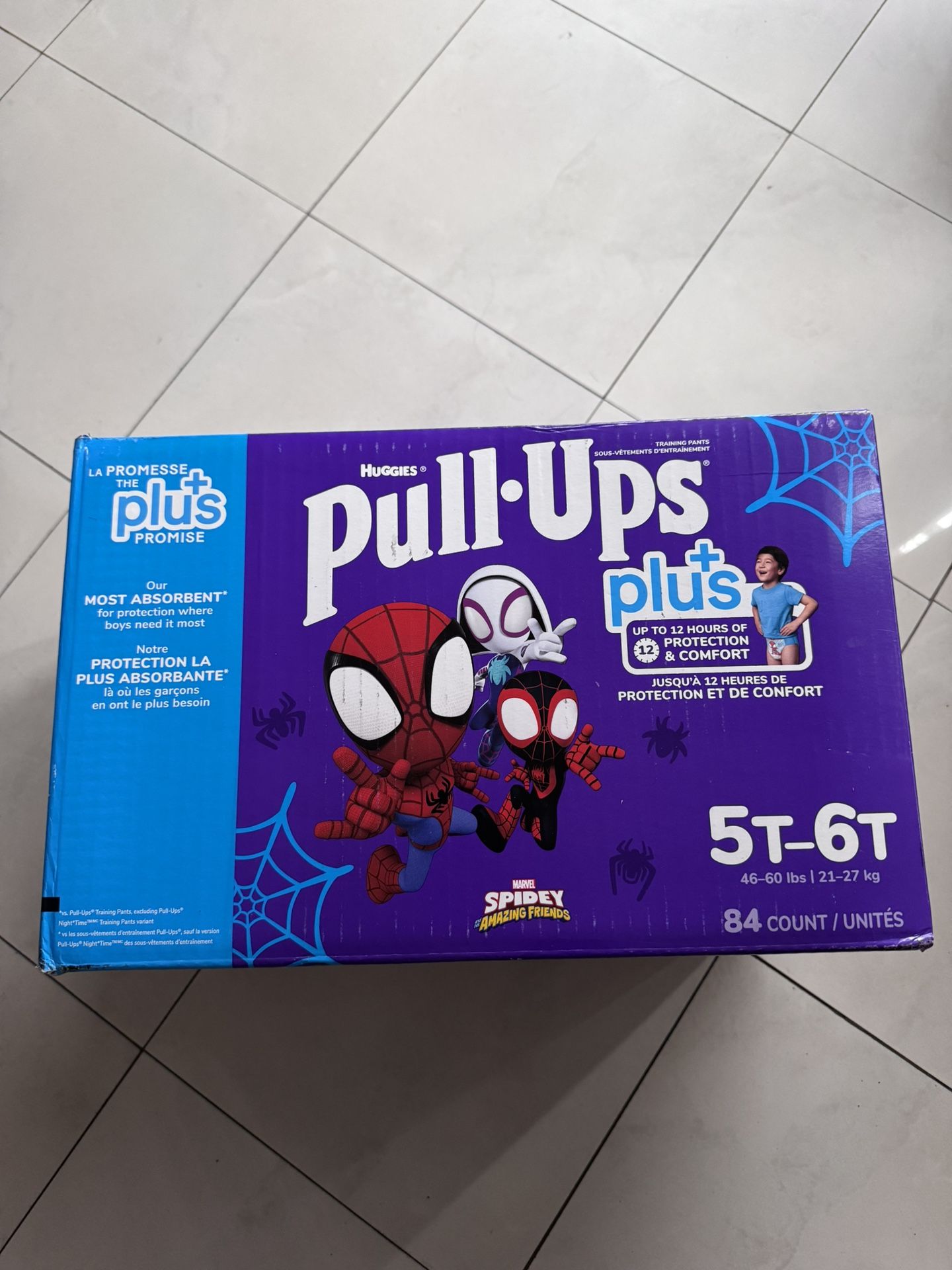 Huggies Diapers Pull Ups Plus 5t 6t Boy (New) 84 Count