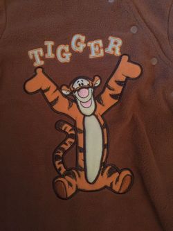 Disney Winnie the Pooh tigger snowsuit brown fleece 3-6 months baby boy