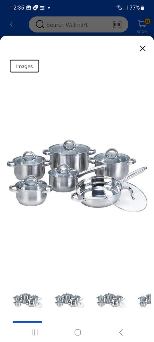 Heim Concepts HC12PCSET Stainless Steel Cookware Set