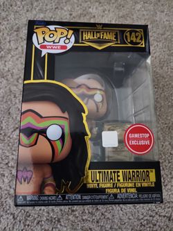 WWE Ultimate Warrior Pop Funko Gamestop Exclusive