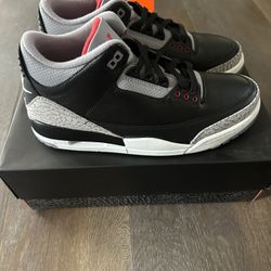 Jordan 3 Black Cement 2024 Size 10.5