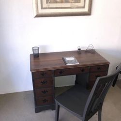 Beautiful Refurbished Vintage Desk & Chair