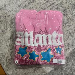 Pink “Atlanta” Sp5der Hoodie S M L