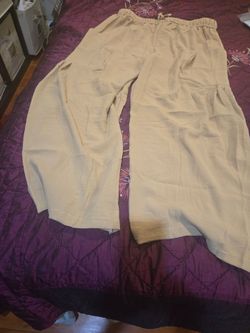 Ladies Casual Flowy Pants, XL