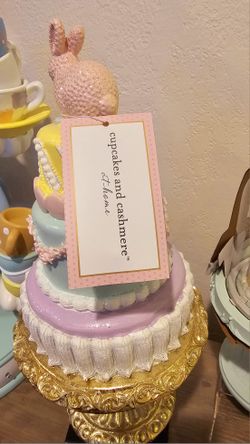 Cupcakes and Cashmere shops at Home Easter Tiered Cake Stand