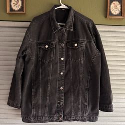 Black Denim Jacket Size XL