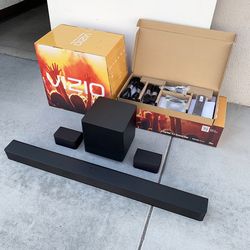 (NEW) $140 (VIZIO) V-Series 5.1 Home Theater Sound Bar Dolby Audio Bluetooth Wireless Subwoofer Voice Assistant (V51x-J6) 