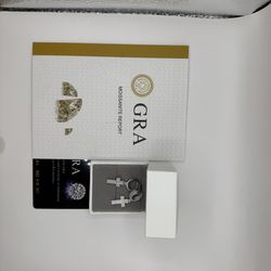 S925 silver Moissanite earrings cross VVS1 Certified