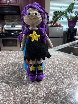 Lily love braids crochet doll