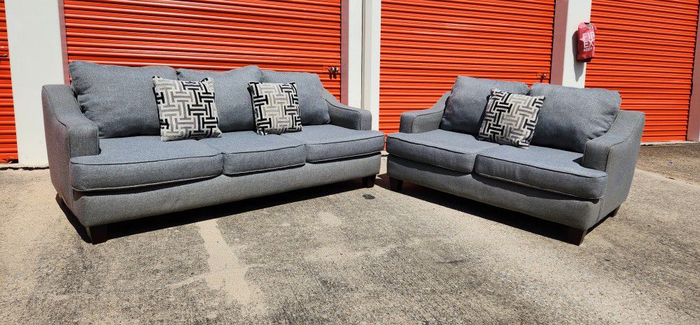 Grey Couch Set (delivery available)