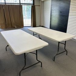2 6ft Plastic Tables
