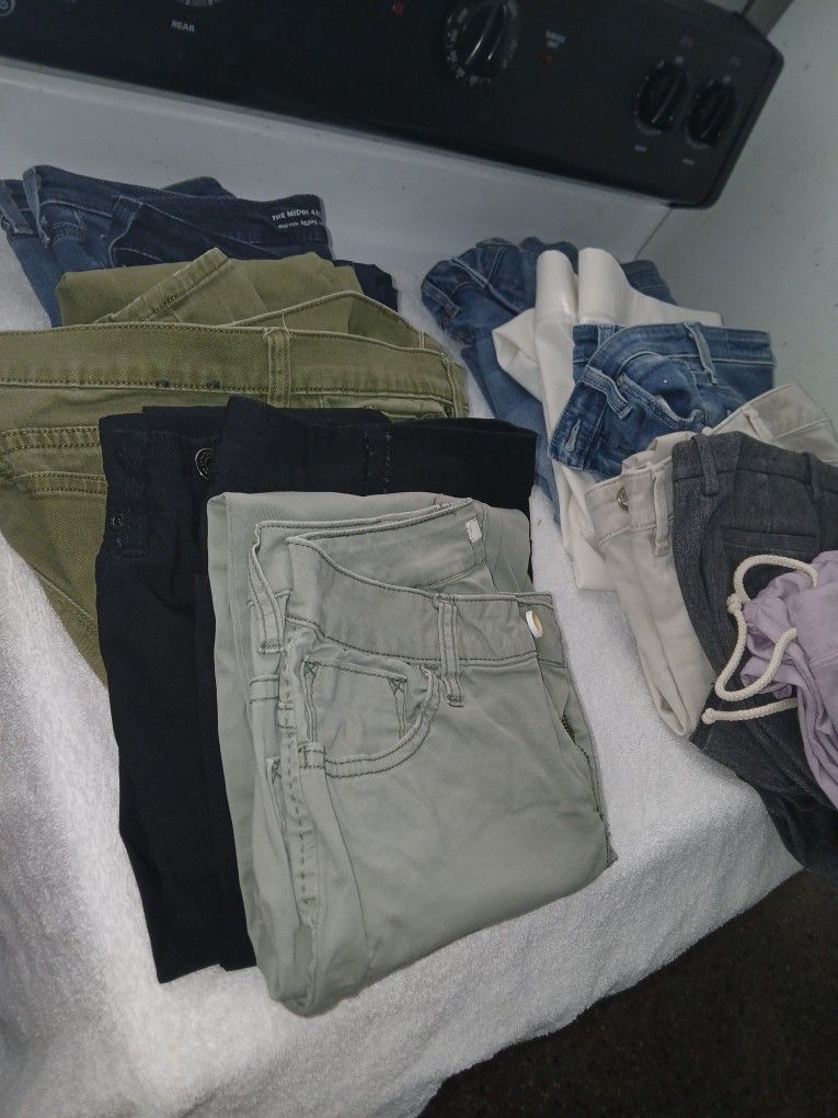 PANTS, TOPS SIZE 6, PANTS SIZE 28,  ALL FOR $10